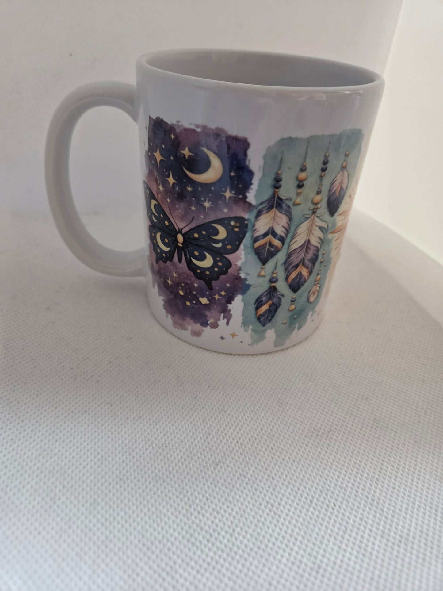 Boho Moon, Butterfly & Dreamcatcher Mug