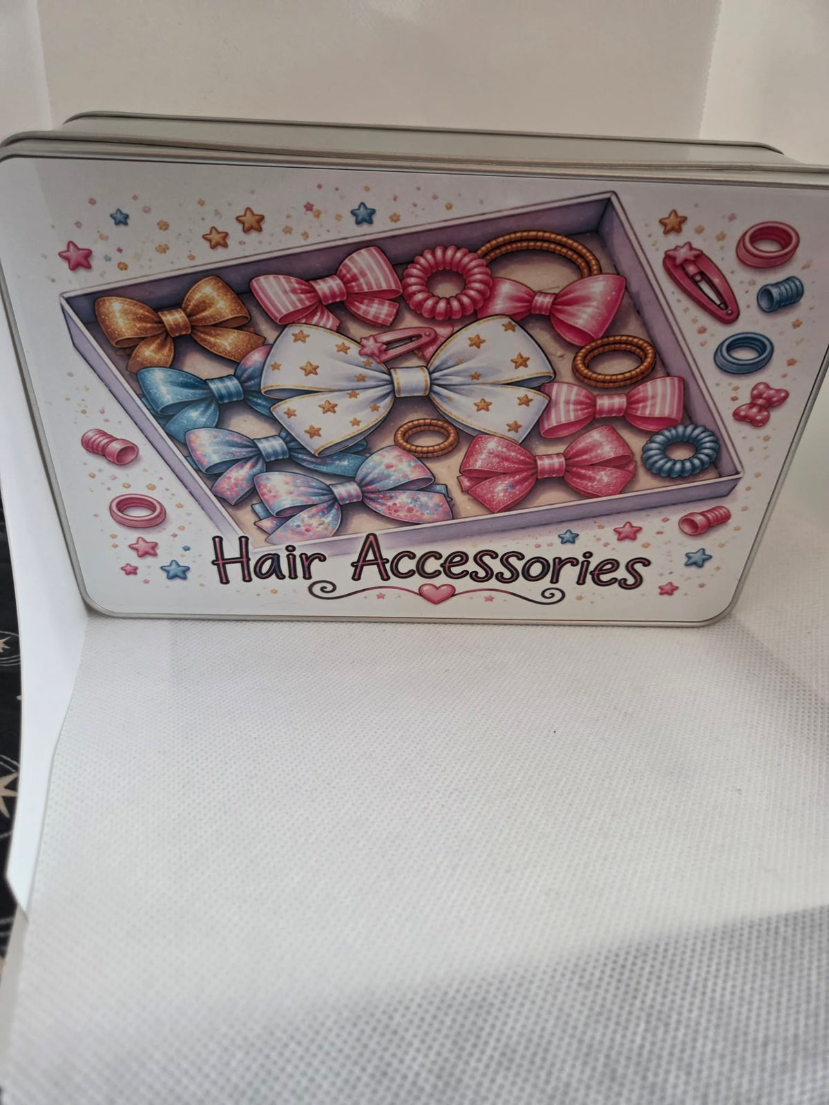 Hair Accessories Storage Tin 🎀