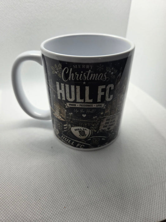 Personalised Hull FC Christmas Mug