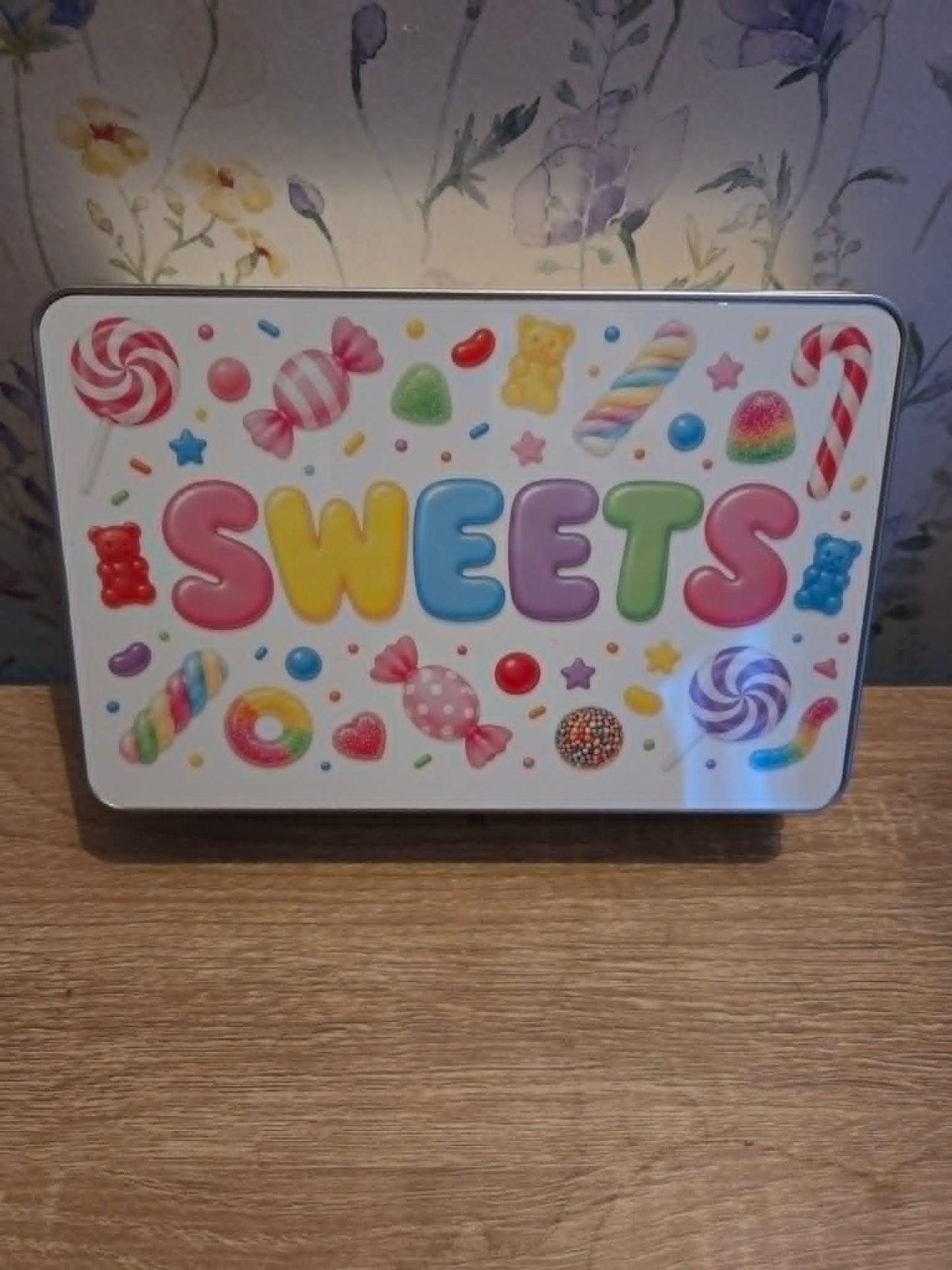 Sweet Treats Storage Tin | Metal Sweet Tin for Sweets & Chocolates