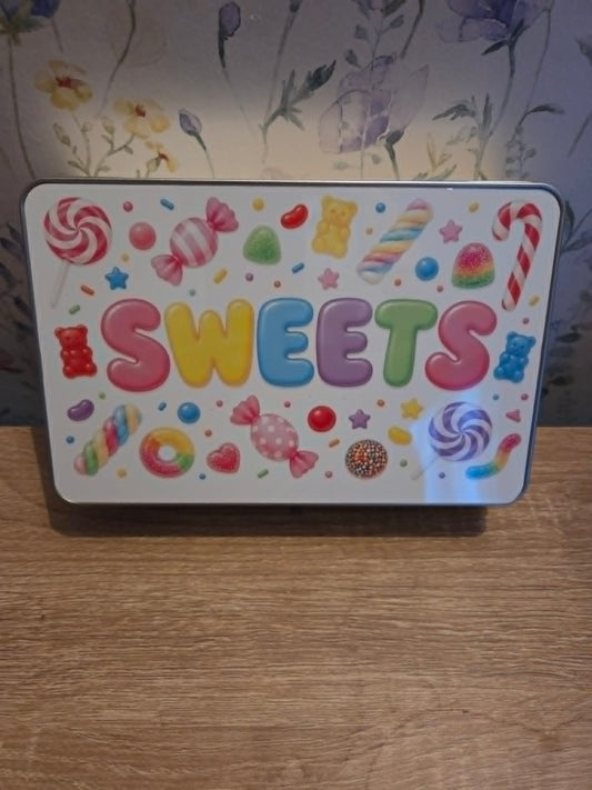 Sweet Treats Storage Tin | Metal Sweet Tin for Sweets & Chocolates