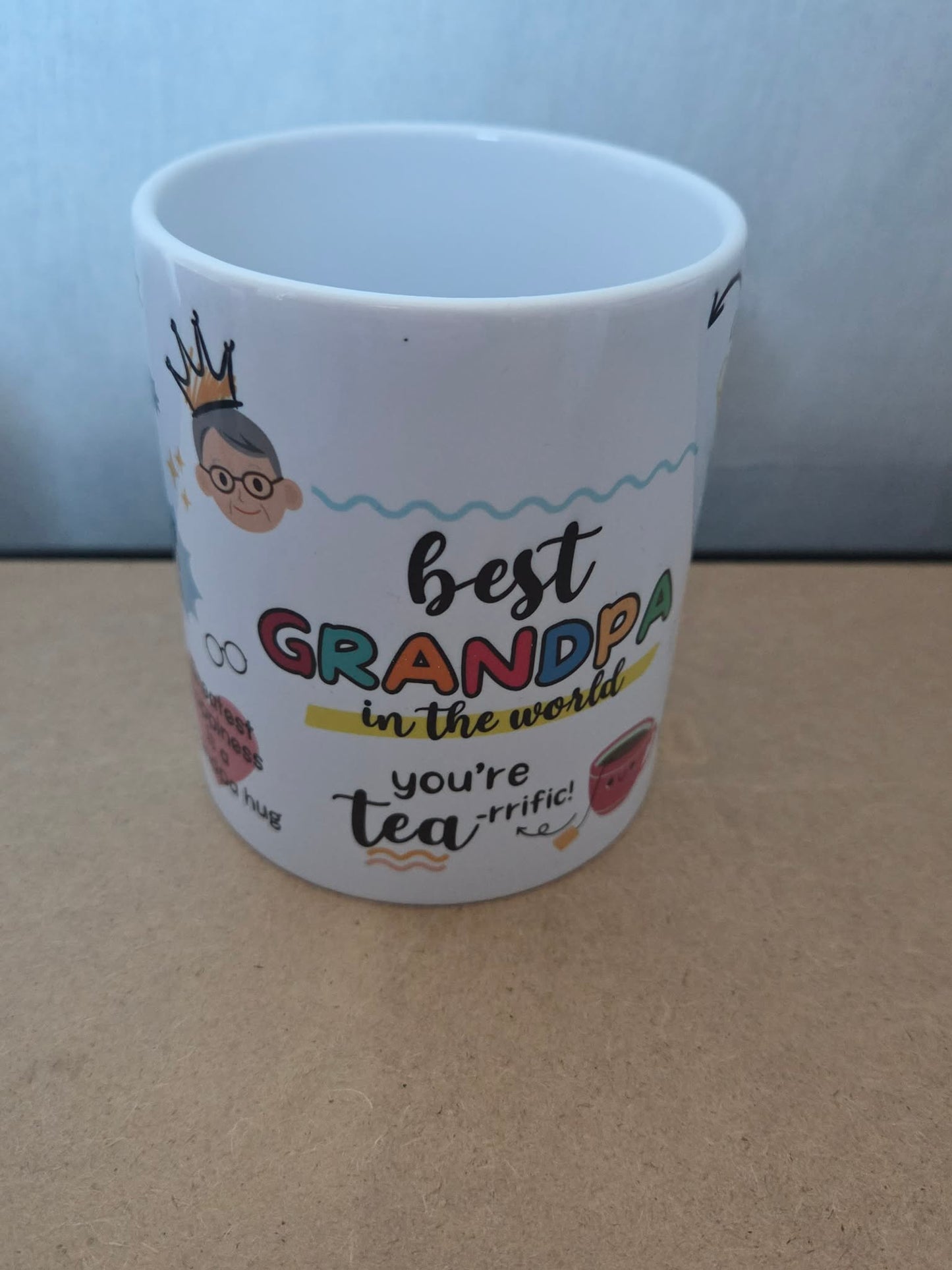 Best Grandpa Mug 11oz | Funny & Heartwarming Grandad Ceramic Mug