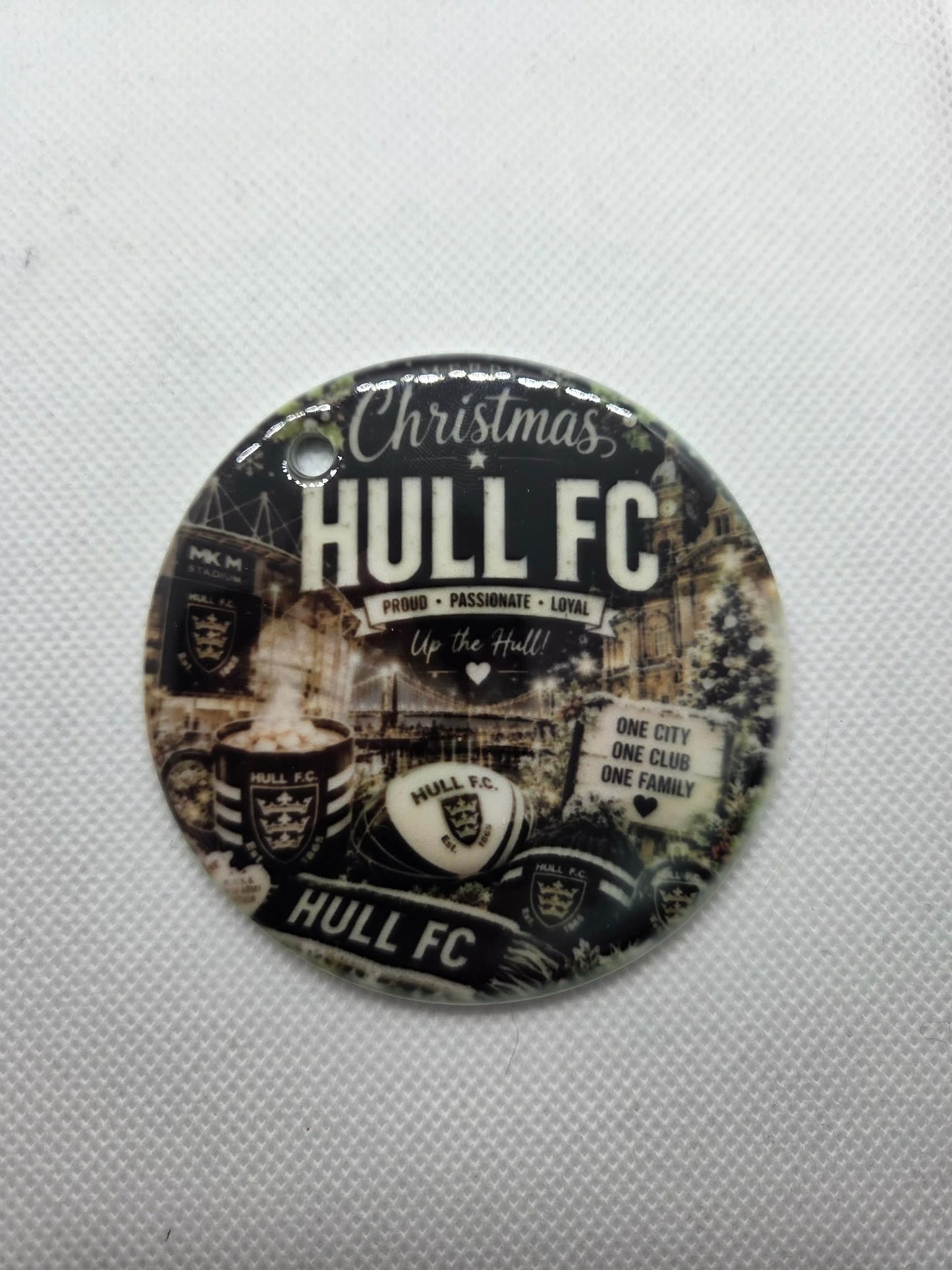 Hull FC Christmas Ceramic Ornament